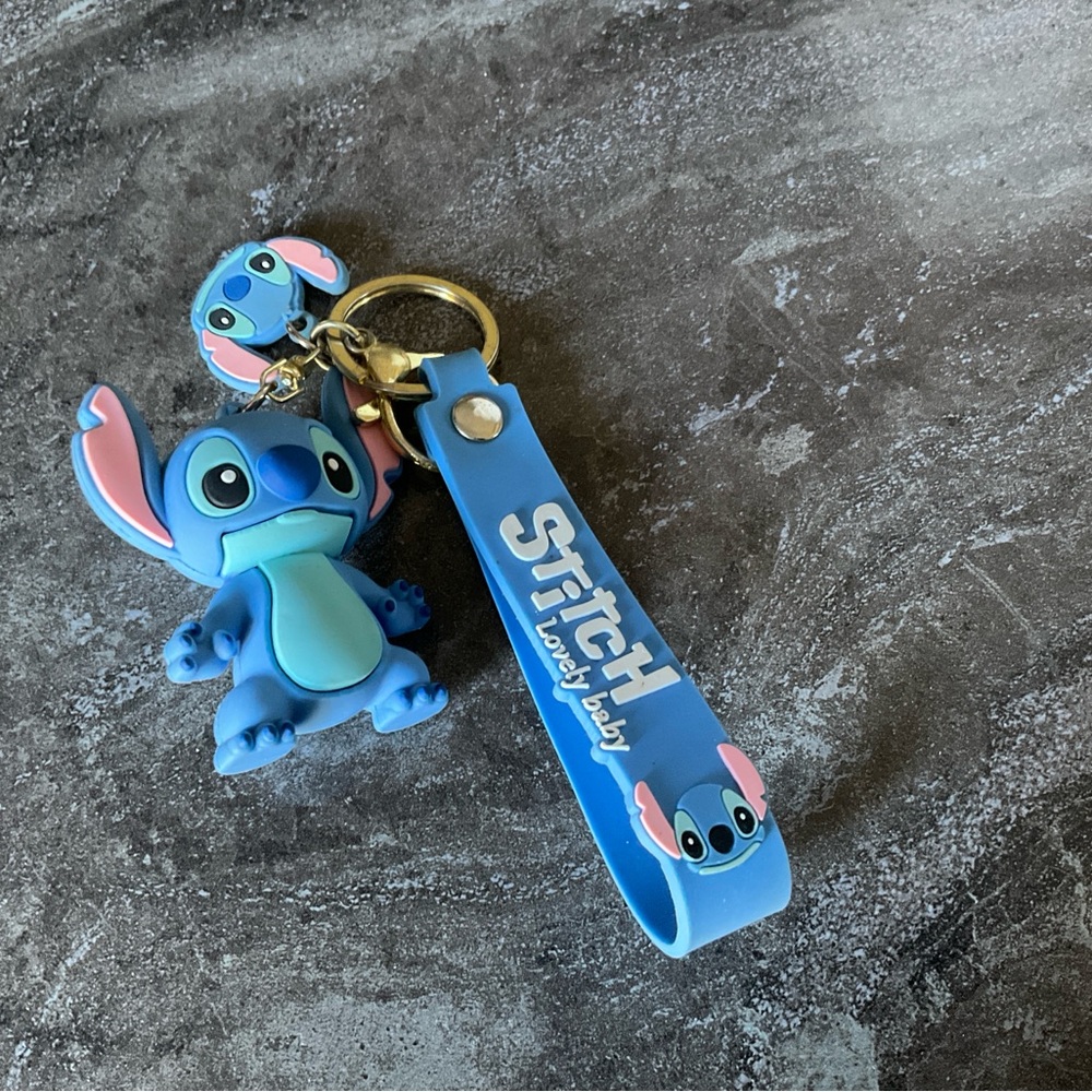 Blue Stitch Keychain with Strap - Picture 2 of 5